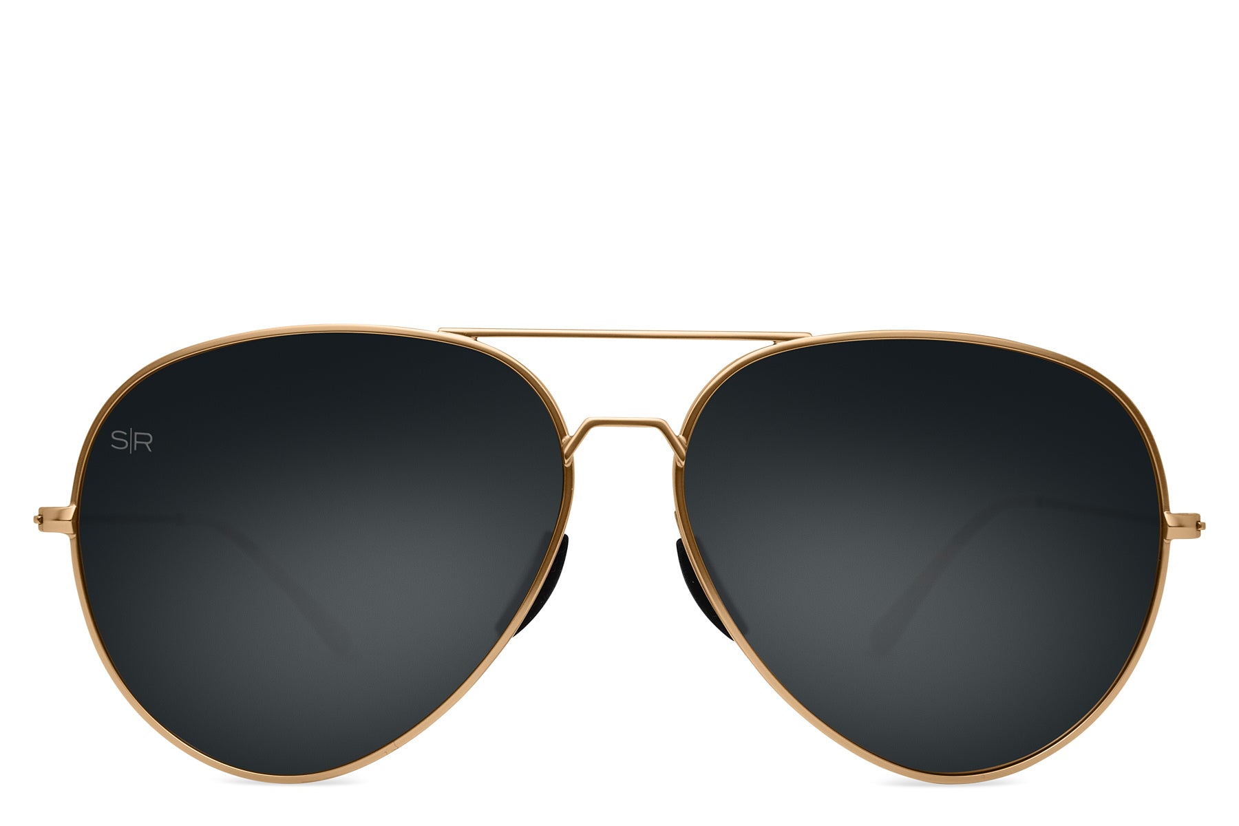 Alternative view of Tangle Free Aviator   Black Gold Polarized