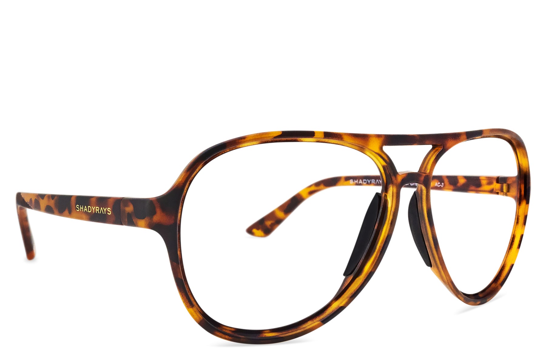 Alternative view of Aviator Crossover Rx   Amber Tortoise